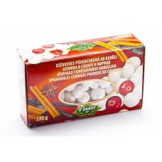 Spanguolės Cukraus Pudroje su Cinamonu (Cranberry in powdered sugar in cinamona) 130g