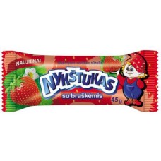 Nykstukas  Glazed curd bar with Strawberry 45g