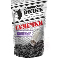 Roasted Black sunflower seeds salted Tambovskij Volk 200g