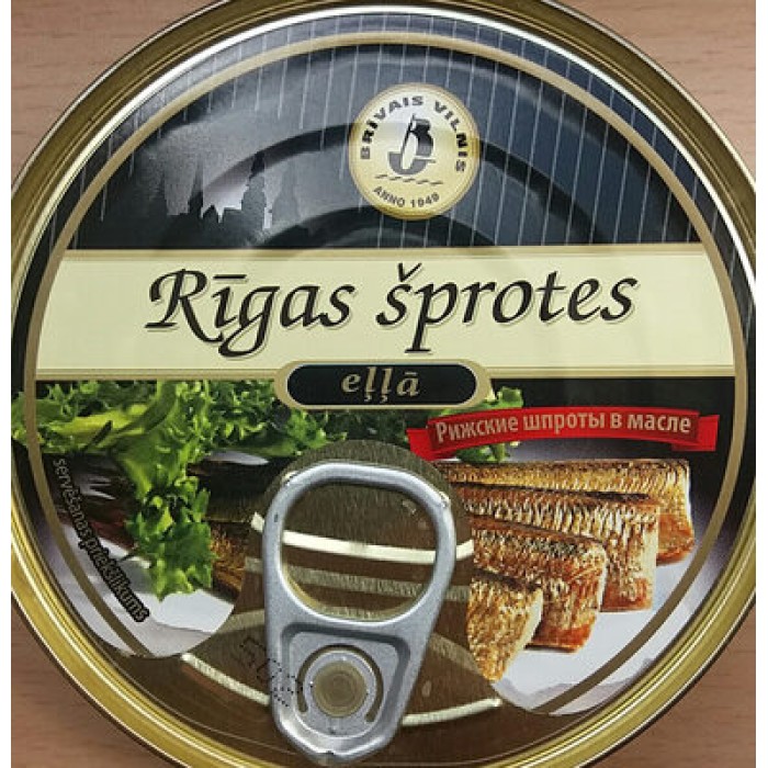 Smoked Riga sprats in oil 160g