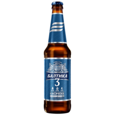 BEER "BALTIKA 3 CLASSIC LAGER" 4.8% ALC. 0.45L