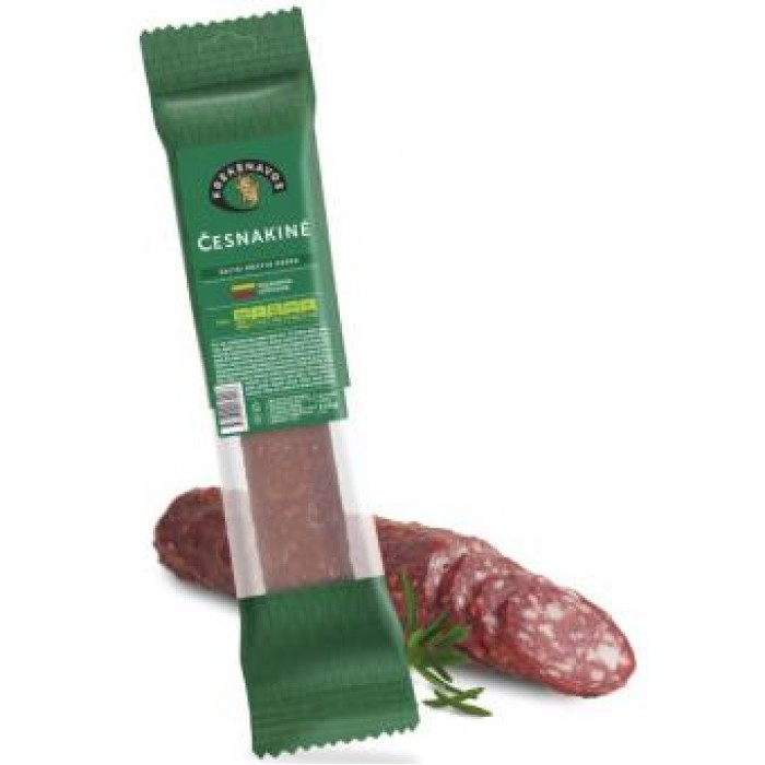 Cold smoked sausage KREKENAVOS Česnakinė , 230 g