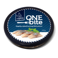 ONE BITE - SLIGHTLY SALTED HERRING FILLET 210G